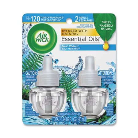 Reckitbenc Air Wick, SCENTED OIL REFILL, FRESH WATERS, 0.67 OZ, 2PK 79717PK
